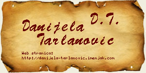 Danijela Tarlanović vizit kartica